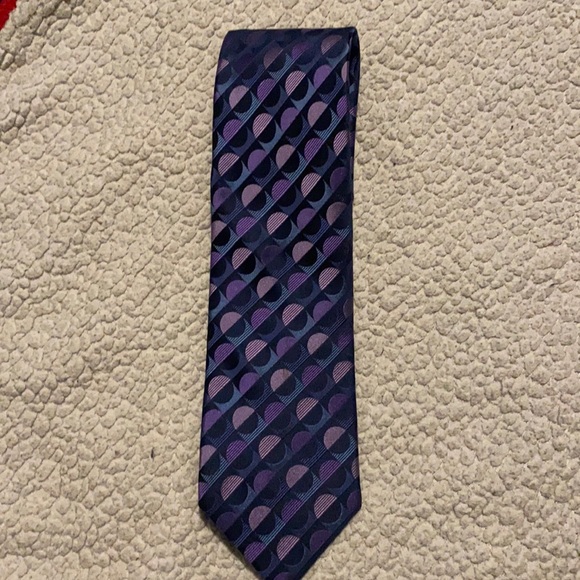 Michael Kors Navy and Purple Tie - Picture 1 of 2